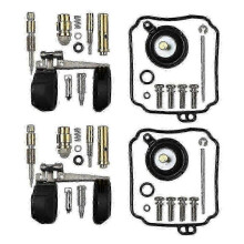 (A-2SET) Carburetor Repair Kit Compatible with Yamaha V-Star 650 XVS650 XVS65A 1998-2014 & XV250 1995-2007 & XVS400 Motorcycle Models