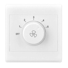 Surfaces Mount Ceiling Fan Speed Regulator 5 Gear Adjustable Fan Speed Controller Switches 86 Type Enjoy Easily Operate