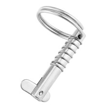 (8x51mm) 1Pc Marine Safety Pins Quick Release Pin with Drop Cam & Spring, Stainless Steel Bimini Top Pin, Marine Hardware, Silver 8x51mm
