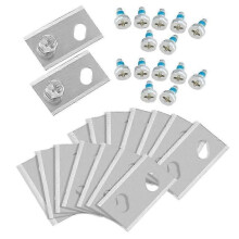 16Pcs Stainless Steel Blade for Robomow RK Lawn Robot Replacement Mower Blade, 32*18.6*0.9mm