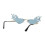 Flame Sunglasses Novelty Flame Sunglasses Rimless Sunglasses blue 4