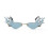 Flame Sunglasses Novelty Flame Sunglasses Rimless Sunglasses blue 2