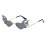Flame Sunglasses Novelty Flame Sunglasses Rimless Sunglasses gray 3