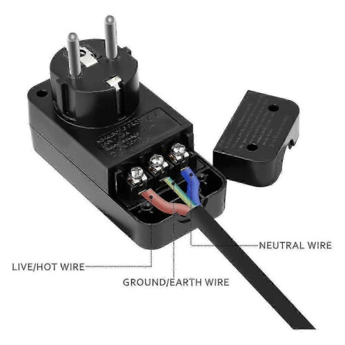 16A RCBO Plug 10mA RCD Protection EU Socket Replacement Safety Device 1
