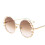 Sunglasses Round Frame Pearl C2 gold frame 1