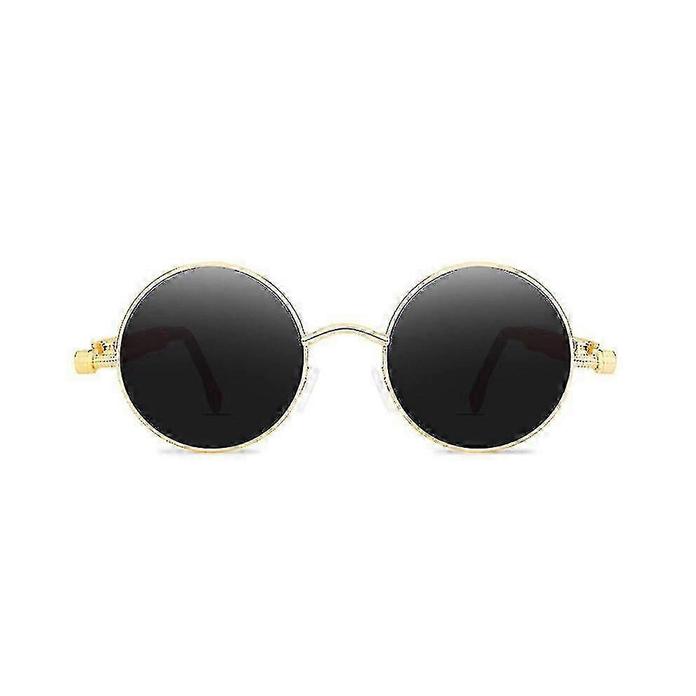 Sunglasses Steampunk Sunglasses Metal Spring Feet Sunglasses Black frame gray-image-OPC-PJ5WJST-NEW