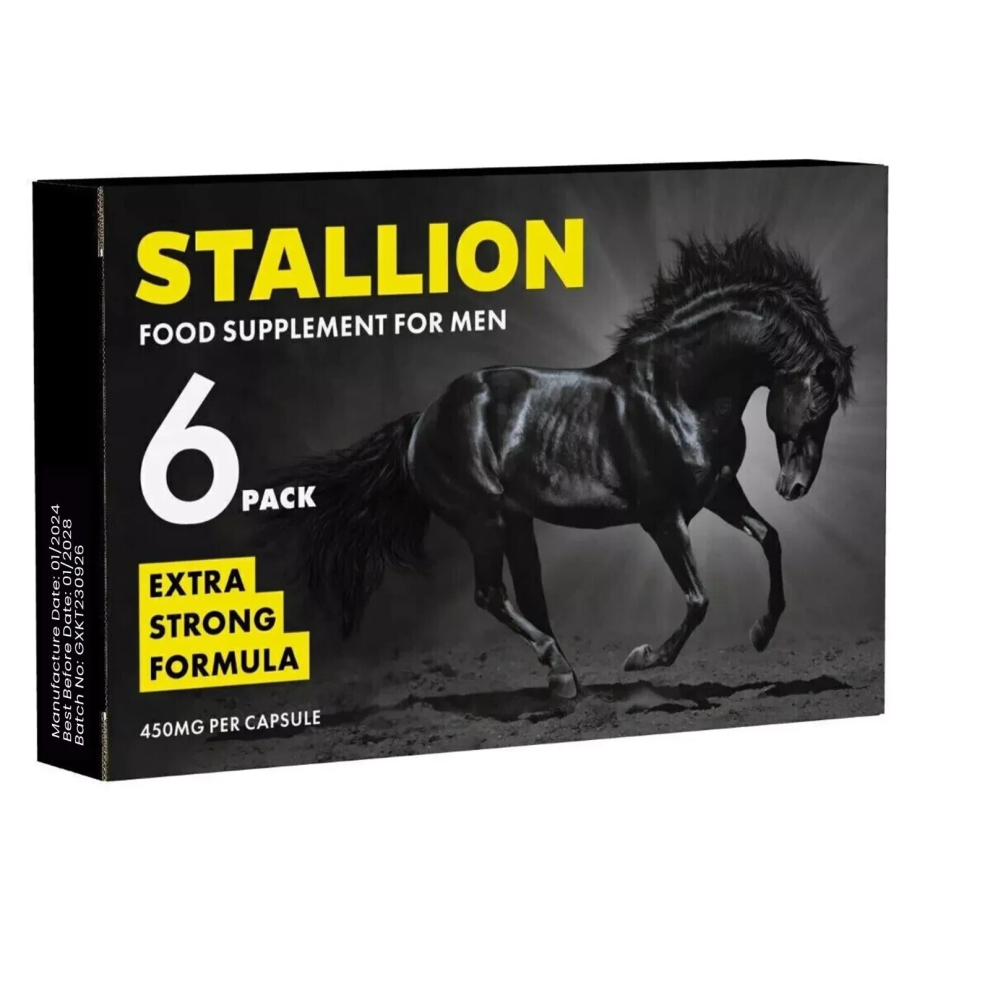 Stallion Supplement for Men 100 Percent Herbal Natural  x6 Capsules