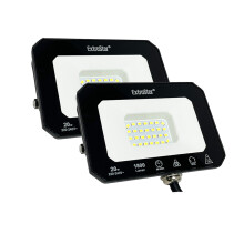 (20W, 3000K) LED Flood Light, 3000K/6500K, IP65, Pack of 2