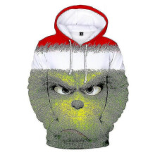(L, Pattern B) 3d Grinch Hoodie Men Women Casual Hooded Pullover Sweatshirt Friends Xmas Gift Tw