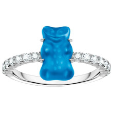 Thomas Sabo - TR2459-052-1-58 - Ring - Sterlingsilver - Women - Goldbär blue - Size 58