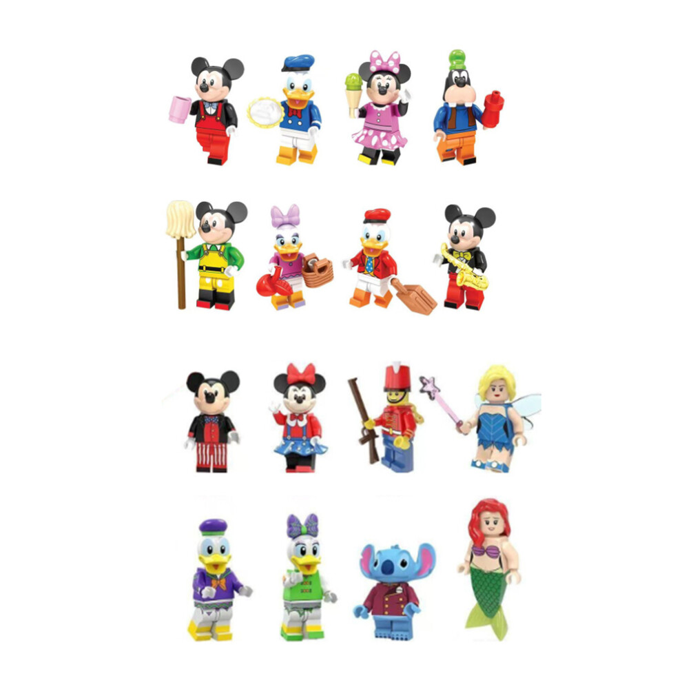 Photos - Action Figures / Transformers  32pcs Disney Mickey and Donald Duck Mini Doll Toys Suitable(16pcs-E)