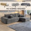 MN Furniture (Grey) Modern Smart Left/Right Corner Sofa in a Box 1
