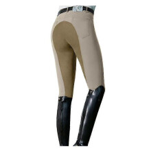 (L, Khaki) Outdoor Horse Riding Pants Equestrian Waist Elastic Skinny Trousers Horse Riding Camping Running Breeches Rider Trouser Cycling Tw