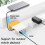 (UK, Yellow) YG300 Mini HD Home Projector Home Cinema Computer Mobile Projector 3