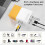 (UK, Yellow) YG300 Mini HD Home Projector Home Cinema Computer Mobile Projector 4