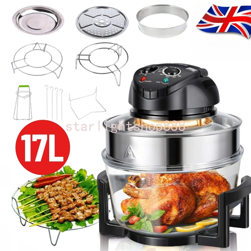 17L Halogen Convection 1500W Electric Cooker Oven Air Fryer