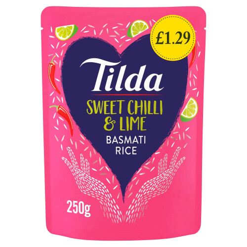 Tilda Sweet Chilli & Lime Basmati Rice 250g (Pack of 6) 1