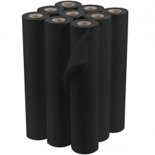 Disposable Black Non-Woven Cosmetic Roll 80cm x 50m - Hygiene Cover for Beauty & Hair Salons