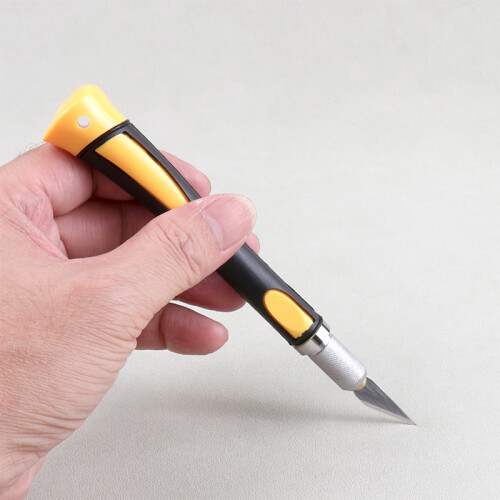 High Quality Precision CRAFT KNIFE - X-acto Style - Rubber Handle 2