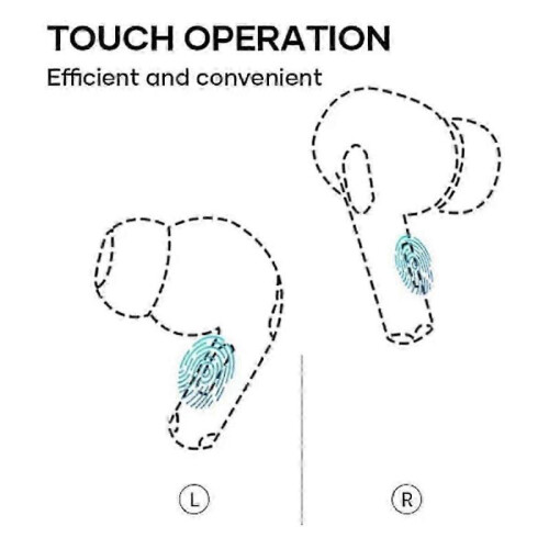 Bluetooth Earbuds Noise Cancelling Touch Screen Headphone with Wireless Charging Case Waterproof Earphone for Workout 2