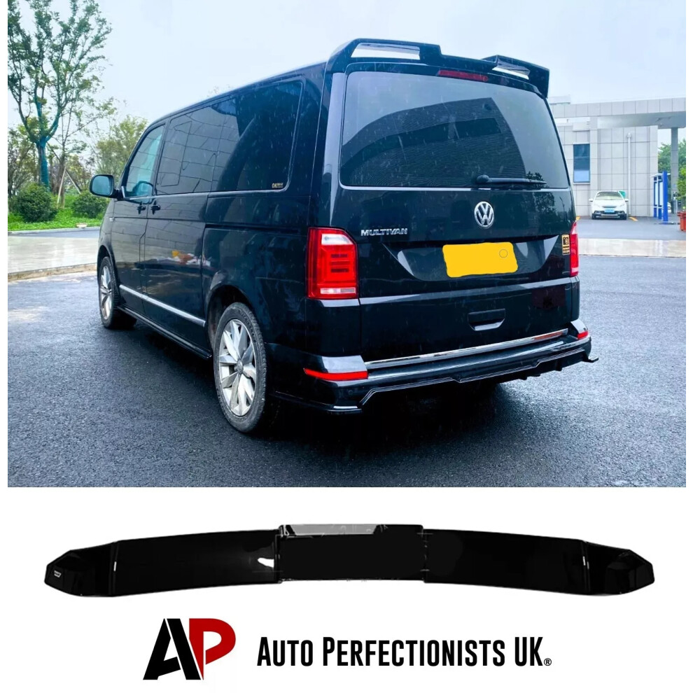 For Vw Transporter T6 6.1 Tailgate Type Roof Spoiler Wing Kit 2015+ Black 5061072664465