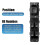 15883429 Car Front Driver Side Window Lift Switch with Folding Mirrors for H2 2005-2007 2