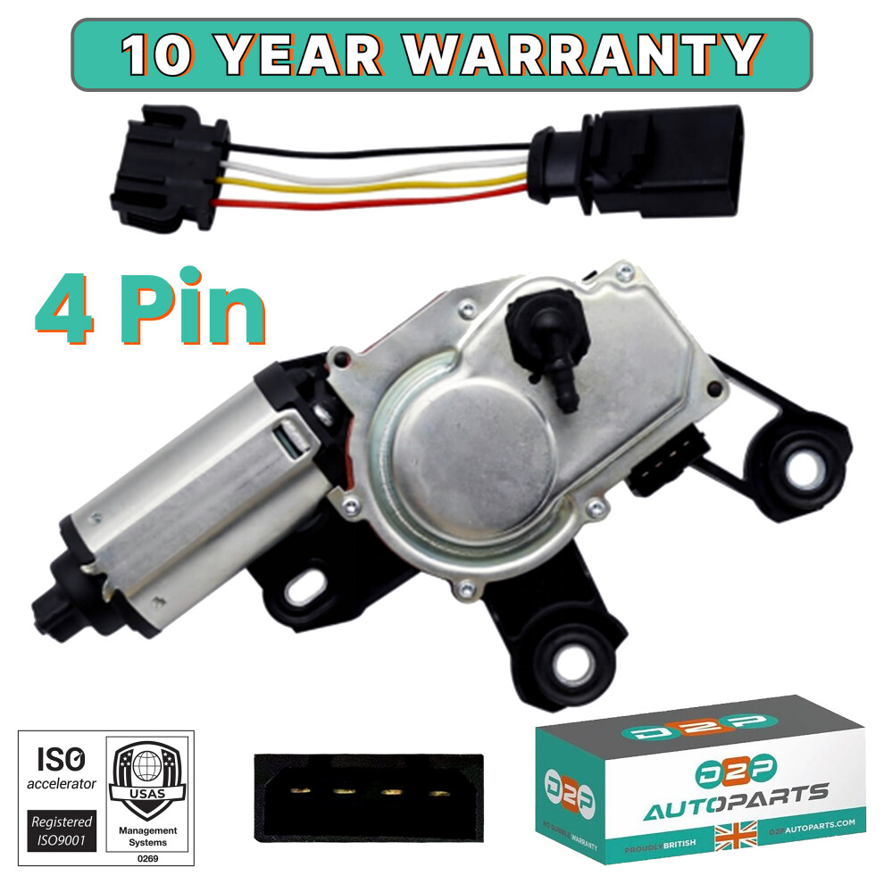 Rear Wiper Motor And Adapter For Volkswagen Touareg 2010 To 2018 7P6955711 5060520804736