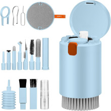 (blue) Cleaner Kit Multifunctional 20 in 1 for Electronic Devices,Keyboard Cleaning Brush, Headphones Cleaner Kit for Laptop,Multi-Tool