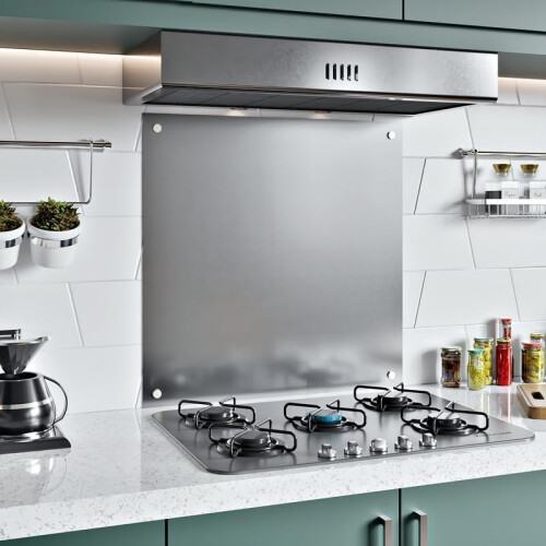 BELOFAY 1mm Brushed Stainless Steel Splashback