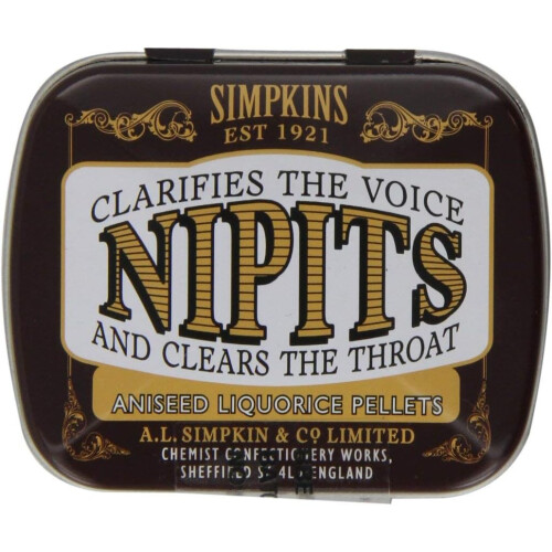 Simpkins Nipits Menthol Liquorice Pellets 12g