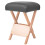 VidaXL vidaXL Massage-Klapphocker 12 cm dicker Sitz Schwarz 1