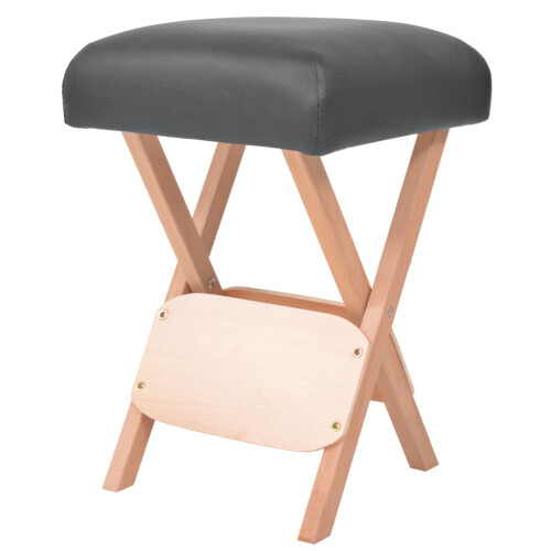 VidaXL vidaXL Massage-Klapphocker 12 cm dicker Sitz Schwarz
