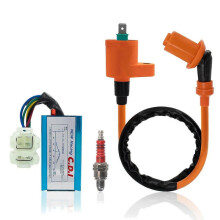 Performance AC 6-Pins CDI & Ignition Coil Spark Plug for XR50 XR70 XR70R XR80R XR100 XR100R