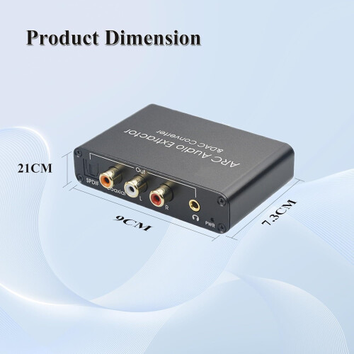 192KHz DAC Converter, HDMI ARC Audio Extractor 1