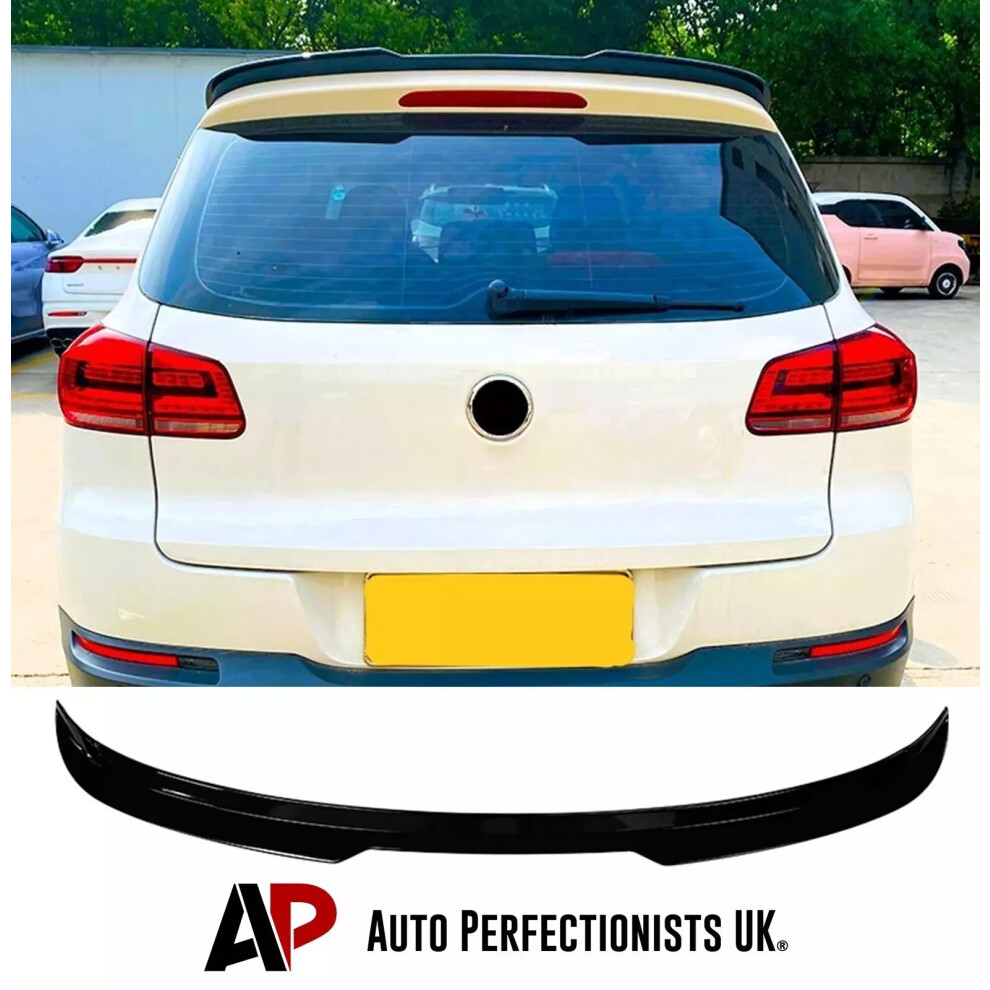 For Vw Tiguan 5N Boot Roof Spoiler Lip Wing Body Kit 2007-2016 Black 5061072665622