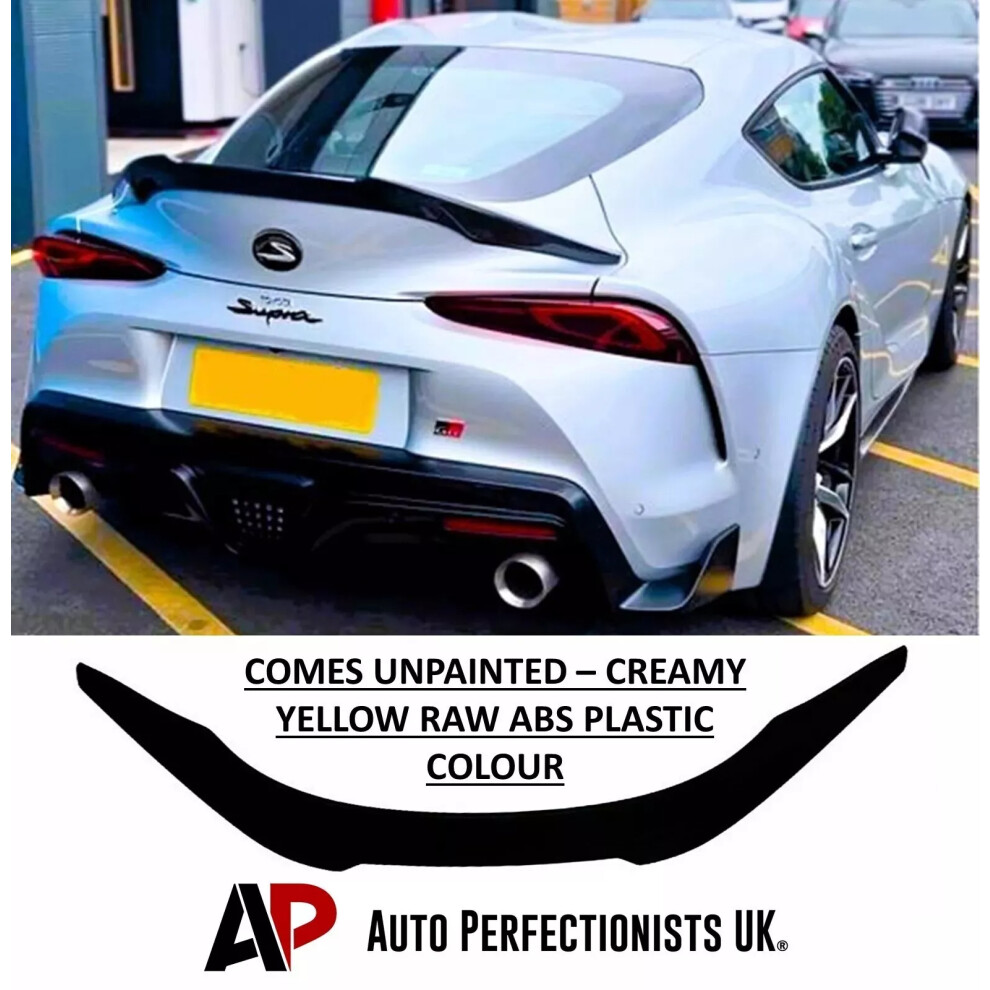 For Toyota Supra Unpainted High Ducktail Spoiler Boot Wing Lip Kit 2019+ 5061072663710
