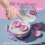 (Pink) Cute Contact Lens Cleaner, Case Cleaning Machine with Solution Soak Case and Contact Lens Applicator Tool 2
