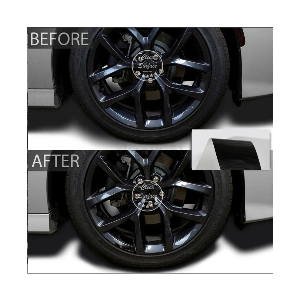 () 6Pcs Reflective Car Wheel Rim Vinyl Decal Sticker Accessories For 18"-21" Hot Black/Red 4069369085000