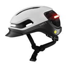Unit 1 - AURAMIPSLORCAV1 - MIPS Fahrradhelm mit Smart-Funktionen - schwarz/weiß - Gr. L - inkl. Remote