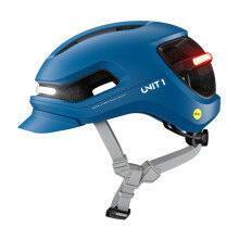 Unit 1 - AURAMIPSLMAVERICKV1 - MIPS Fahrradhelm mit Smart-Funktionen - blau - Gr. L - inkl. Remote