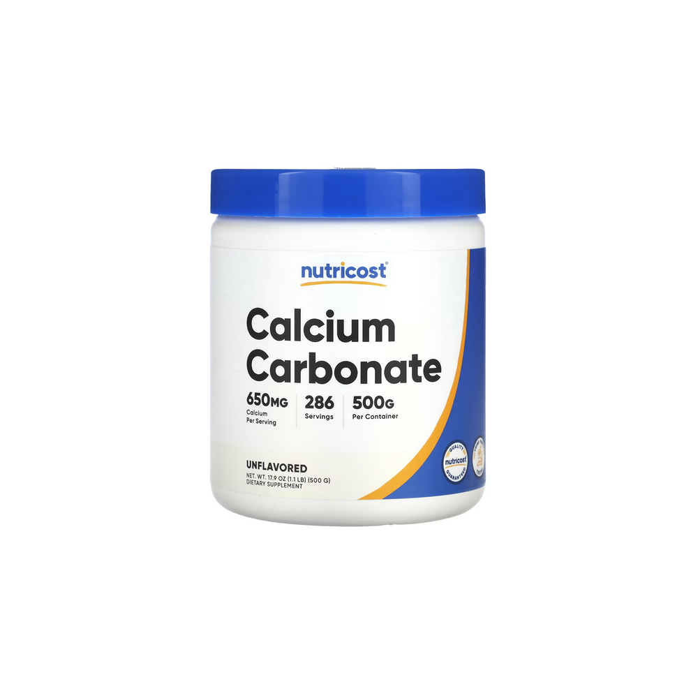 Nutricost , Calcium Carbonate, Unflavoured, 500G