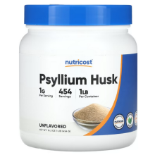 Nutricost, Psyllium Husk, Unflavored, 16.2 oz (454 g)