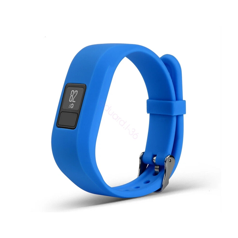 (Blue, L) Replacement Colour strap Garmin JR / JR 2 / VivoFit 3 Wristband Metal Buckle New-image-OPC-PJ5WXCF-NEW
