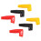 6pc Electric Guard Motor Winch Cable Terminal Boot Rubber Cover Black+Red+Yellow 2