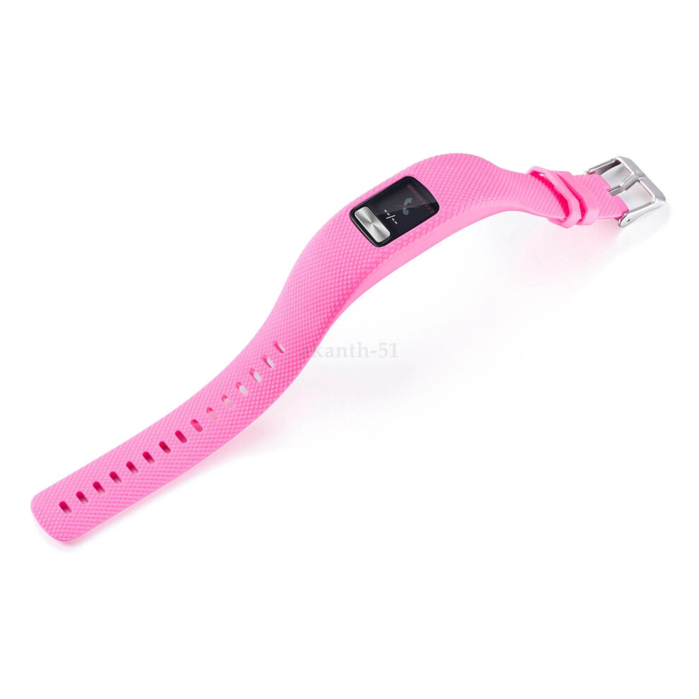 (, L) Garmin Vivofit 4 Strap Replacement Quality Fitness Tracker Wristband Bracelet Pink 4069369085840
