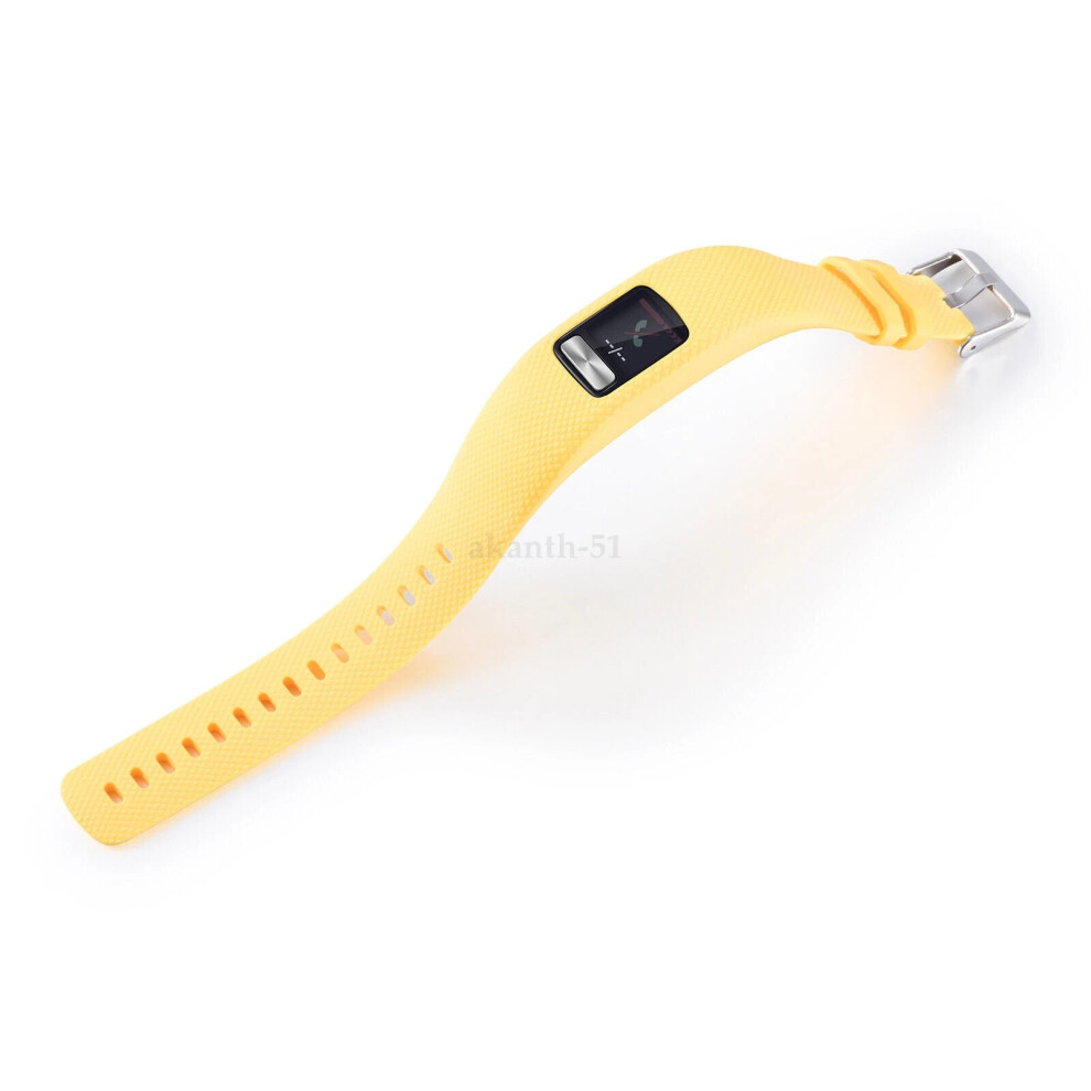 (, L) Garmin Vivofit 4 Strap Replacement Quality Fitness Tracker Wristband Bracelet Hot Yellow 4069369086342