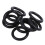 10 pcs Black Rubber Oil Seal O-rings Seals washers 1