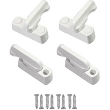4pcs Security lock Window Rotation Limiter with Screws White