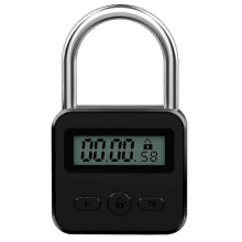 Metal Timer Lock LCD Time 99 Hours Max Timing USB Padlock-Good