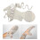 (Right Hand) Resting Hand Splint Functional Support Hand Wrist Splint for Sprains Stroke 5